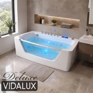 Vidalux WB44 Deluxe Waterfall 1700 x 850 Whirlpool & Airspa Bath