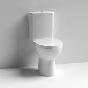 Rimless Pan Cistern & Seat Pack - Nuie NCS750 White, White colour 0