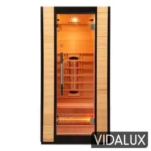Vidalux S-01 Series 1 Person Full Spectrum Infrared Sauna With Complete Heat, Hemlock colour ,image 19
