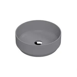 Round Vessel - Hudson Reed NBV362 Matt Grey, Grey colour ,image 1