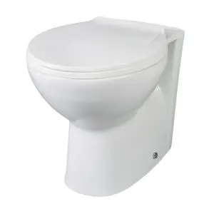 Back To Wall Pan - Nuie BTW002 White, White colour ,image 1