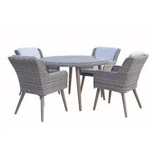 Danielle 4 Seat Dining Set, Grey colour ,image 1