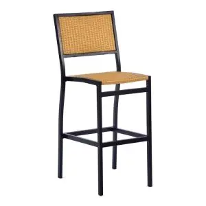 Oxford 1160 x 480 Rattan Bar Chair - Teak look
