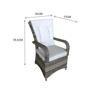 Florence Pair Of Dining Chairs Brown
