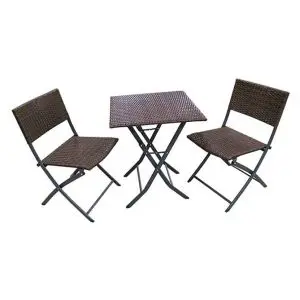Nevada Folding Bistro Set - Brown, Brown colour ,image 1