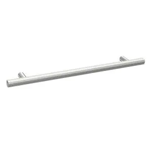 Knurled Bar Handle 192mm - Hudson Reed H012 Chrome, Satin Chrome colour ,image 1