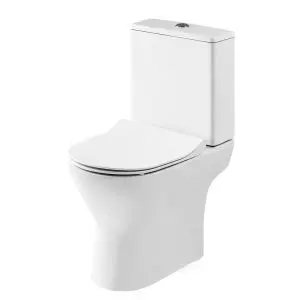 Pan, Cistern & Seat - Nuie NCG350 White, White colour ,image 1