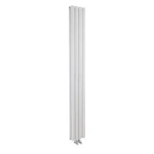 Compact Designer Radiator - Hudson Reed HRE007 White, White colour ,image 1