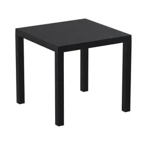 Pano 900 x 900 Plastic Wood Effect Garden Table - Anthracite