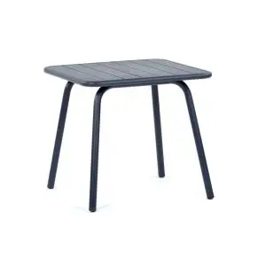 PORTO 800 x 800 Table - Anthracite Aluminium Metal Garden Table