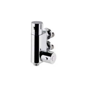 Vertical Thermostatic Bar Valve - Nuie VBS023 Chrome, Chrome colour ,image 1