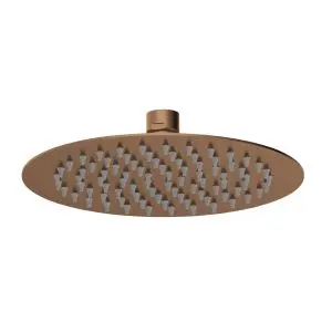 Round Fixed Head 200mm Diameter - Nuie A15082 Brass, Brass colour ,image 1