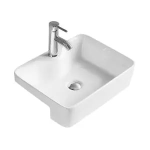 Semi-recessed basin - Hudson Reed NBV174 White, White colour ,image 1