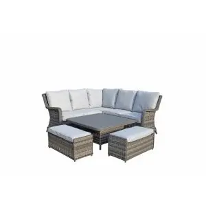 Mia Corner Dining With Lift Table, Grey colour ,image 1