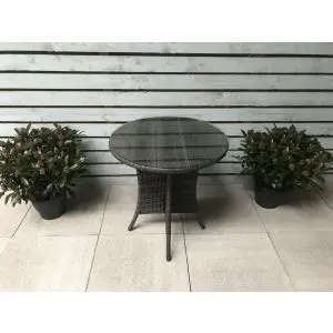 Emily Bistro Table 70 Dia, Brown colour ,image 1