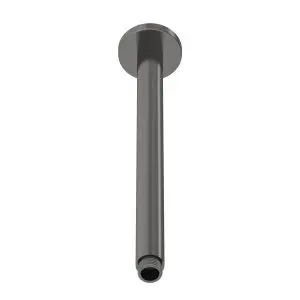 Round Ceiling Arm 300mm - Nuie ARM716 Black, Black colour ,image 1