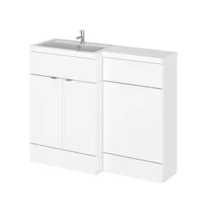 1100mm Left Hand Combination - Hudson Reed CBI102 Gloss White