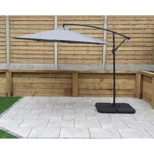 Parasol 3M Banana Grey, Grey colour ,image 1