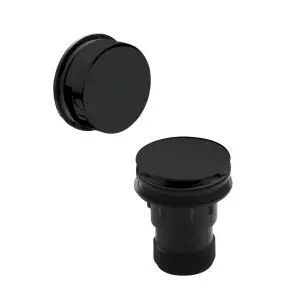 Click Clack Bath Waste With Easyclean Removable Grid - Hudson Reed E427 Black, Black colour ,image 1