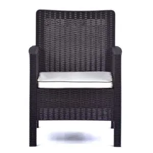 Madrid 800 x 660 Rattan Tub Armchair - Neutral Brown (2 in Box)