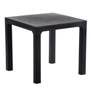 Arizona 800 x 800 Plastic Thebe Table - Anthracite
