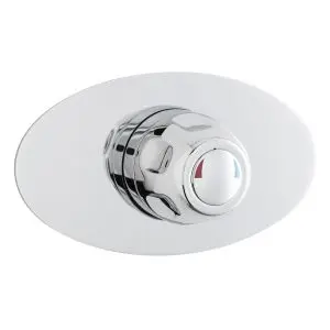 Sequential Thermostatic Shower Valve - Nuie VSQ3 Chrome, Chrome colour ,image 1
