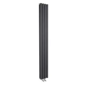 Compact Designer Radiator - Hudson Reed HRE009 Anthracite, Anthracite colour ,image 1