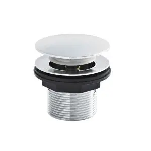 Push Button Bath Waste - Hudson Reed E324 Chrome, Chrome colour ,image 2