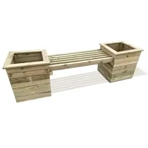 Planter Bench By Churnet Valley, Wood colour ,image 1