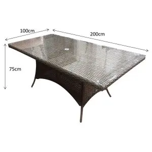 Florence Round Table In Brown, Brown colour ,image 1