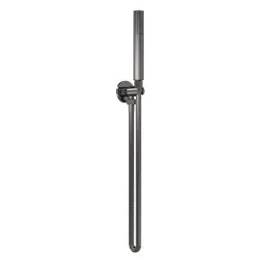 Round Outlet Elbow C/W Parking Bkt & Kit - Nuie A7263 Black, Black colour ,image 1