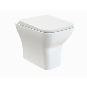 Back To Wall Pan & Soft Close Seat - Nuie NCG406 White, White colour ,image 1