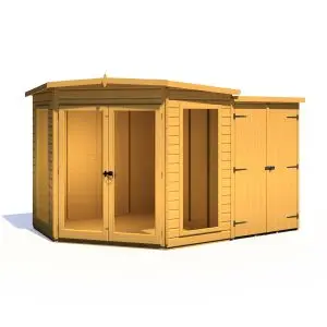 Barclay 7 x 11 Summerhouse With Side Shed