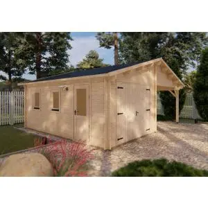 Garage 18 x 23 with Carport