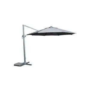 Parasol 3M Square Roma Led Rib, Grey colour ,image 1