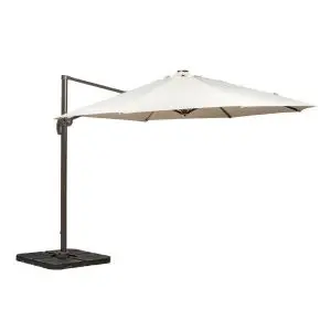 Ivory 3.5M Led Cantilever - Grey Pole, 56 Led Strip Lights, Neutrals colour ,image 1