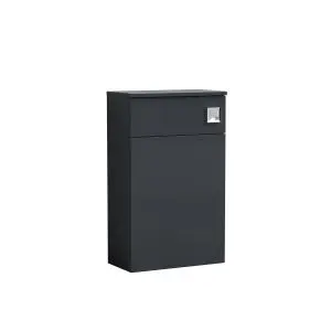 500mm WC Unit - Nuie NVF1441 Black, Black colour ,image 1
