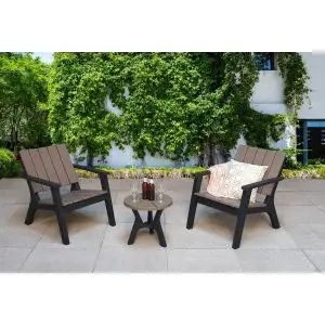 Polly 2 Seat Lounge Set, Grey colour ,image 1