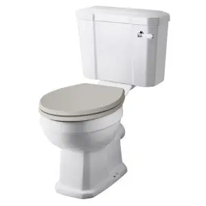 Close Coupled Pan & Cistern - Hudson Reed CCR014 Gloss White, White colour ,image 1