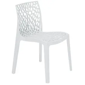 Neptune Plastic Garden Chair - Bianco White