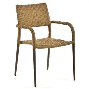 Lisban 810 x 600 Rattan Arm Chair - Neutrals
