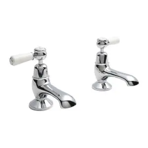 Bath Taps - Hudson Reed BC302DL Chrome, Chrome & White colour ,image 1
