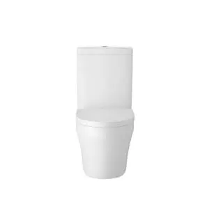 Flush to Wall Pan, Cistern & Seat - Hudson Reed CMA009 White High Gloss, White colour ,image 1