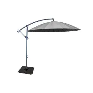 3M Grey Shanghai Cantilever Parasol, Grey colour ,image 1