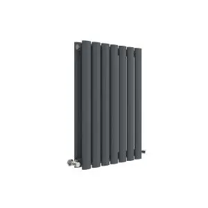 Horizontal Double Panel Radiator 600 x 412 - Hudson Reed HLA37D Anthracite, Anthracite colour ,image 1