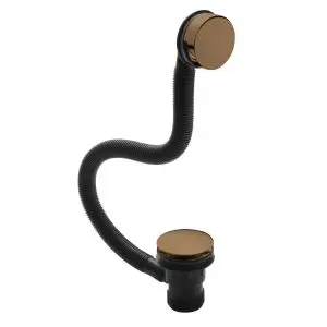 Easyclean Sprung Plug Bath Waste - Nuie E1527 Brass, Brass colour ,image 1