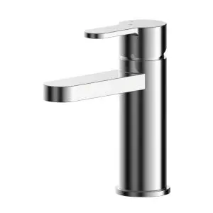 Eco Mono Basin Mixer With Push Button Waste - Nuie ARV305EC Chrome, Chrome colour ,image 1