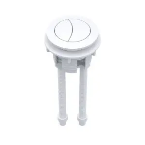 White Cistern Push Button - Hudson Reed CPB101 White, White colour ,image 1