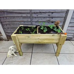 Raised Veg Trug- L180Cm X H60Cm X W52Cm By Churnet Valley, Wood colour ,image 1