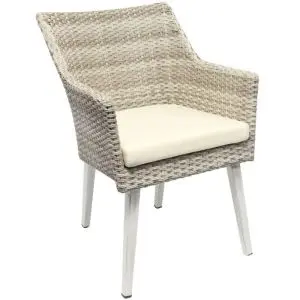Rochelle 780 X  550 Rattan Dining Chair - Neutral Brown